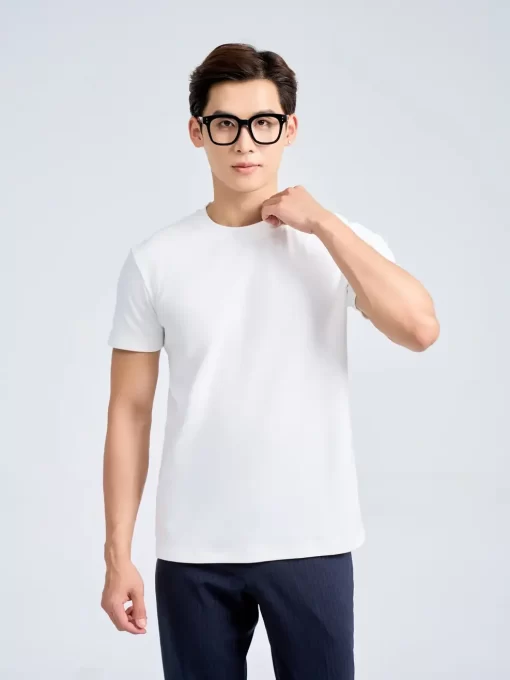 Áo Phông Nam Slimfit Thun Rib Cotton Mềm
